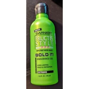 GARNIER FRUCTIS STYLE BOLD‎ IT ENDURANCE HAIR GEL EXTREME 6.6 OZ - NEW